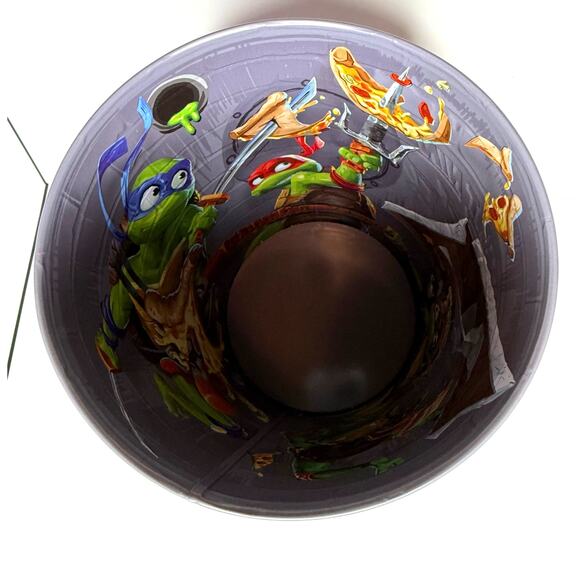 2023 Teenage Mutant Ninja Turtles Mutant Mayhem Movie Popcorn Tin Bucket Lid - Picture 8 of 9
